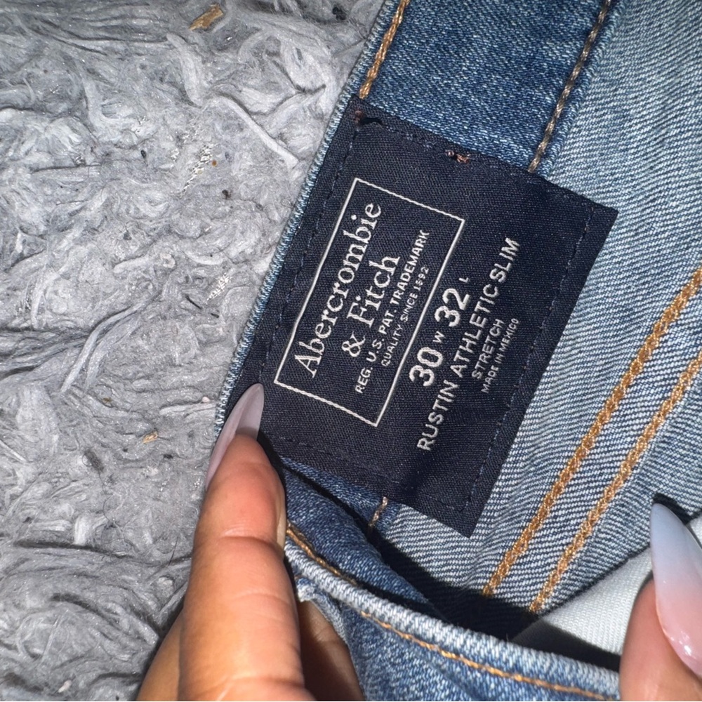 Distressed Blue Jeans - Picture 2 of 2